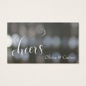 Drink Tickets, White Script Over Neutral Bokeh (裏面)