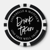 Drink Token Wedding Photo ポーカーチップ (正面)