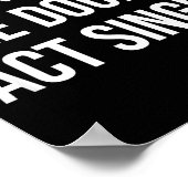 Drink Triple See Double Act Single - Funny Drinkin ポスター (角)