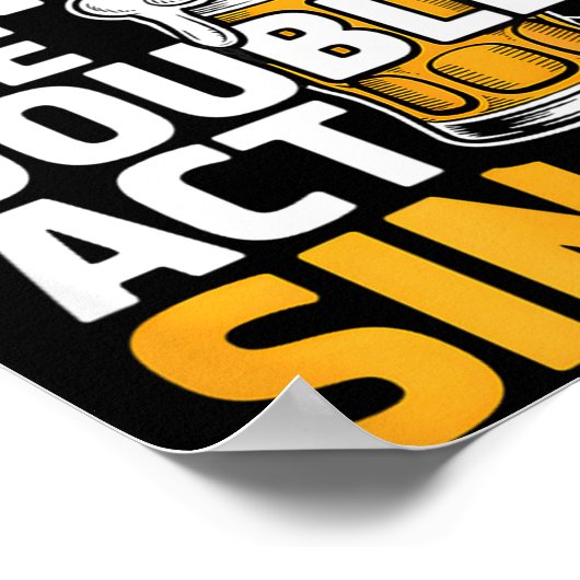 Drink Triple See Double Act Single - Funny Drinkin ポスター (角)