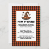 Drink Up Witches ギンガムウィッチハット ハロウィン 招待状 (正面)