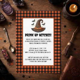 Drink Up Witches ギンガムウィッチハット ハロウィン 招待状