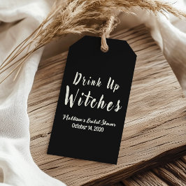 Drink Up Witches ハロウィン ガールズナイト ブラック ギフトタグ