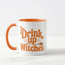Drink Up Witches Retro Halloween マグカップ