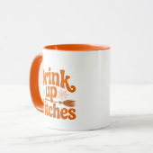 Drink Up Witches Retro Halloween マグカップ (正面左)