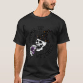 Drink Up Witches  Witch Hat Drinking Skull Hallowe Tシャツ (正面)