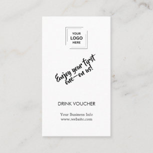Drink Voucher   企業イベントロゴカード 名刺