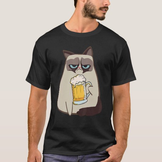 Drinkers 365 Beer Cat Style Tシャツ (正面)