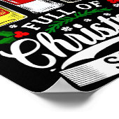 Drinking Alcohol Christmas Party Gift Full Of Chri ポスター (角)