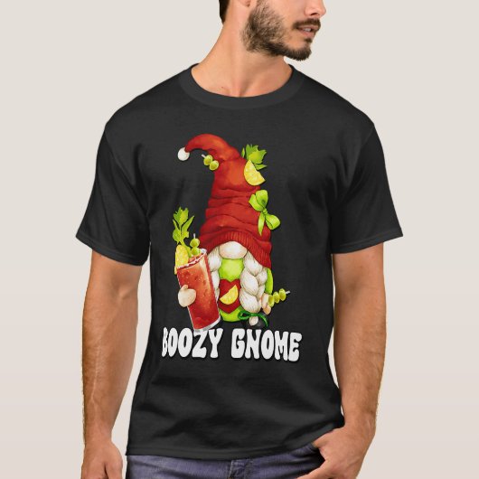 Drinking Bloody Mary Gnome For Women And Girls Tri Tシャツ (正面)