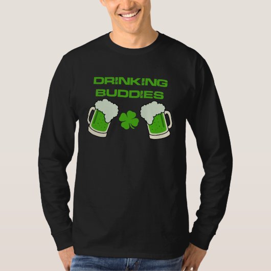 Drinking Buddies Parade Day St Patricks Day Tシャツ (正面)