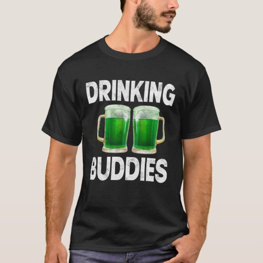 Drinking Buddies Women Drinking Mom St Patricks Be Tシャツ (正面)