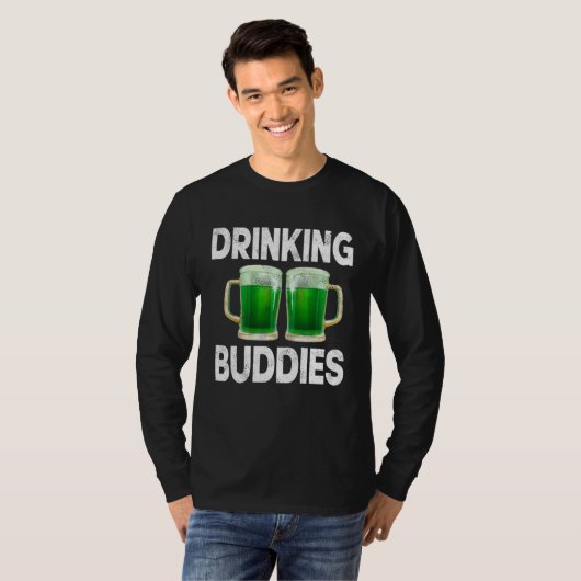 Drinking Buddies Women Drinking Mom St Patricks Be Tシャツ (正面フル)