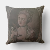 Drinking Chocolate (色のlitho)女性 クッション (裏面)