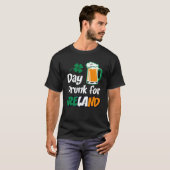 Drinking Day Drunk For Ireland St Patricks Paddys  Tシャツ (正面フル)