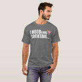 drinking funny huge cocktail adult humor family tシャツ (正面フル)