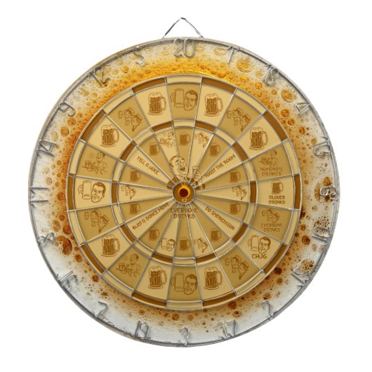 DRINKING GAME BEER BUBBLES DARTBOARD ダーツボード (正面)