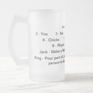 Drinking Game Mug王 フロストグラスビールジョッキ