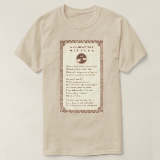 Drinking Man's T Shirt Tシャツ (デザイン正面)