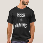 Drinking Saying Drinker Gaming Graphic Beer Cool G Tシャツ (正面)