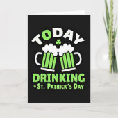 Drinking St Patricks Day Card カード (正面)