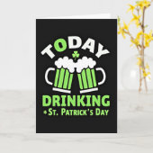 Drinking St Patricks Day Card カード (黄色い花)