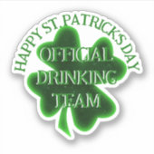 Drinking Team St. Patrick's Day シール (正面)