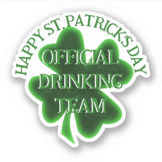 Drinking Team St. Patrick's Day シール (正面)