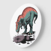 Drinking too much ラージ壁時計 (傾斜)