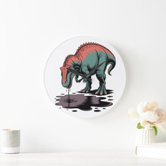 Drinking too much ラージ壁時計 (ホーム)