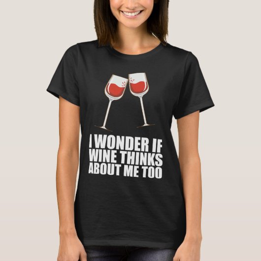 Drinking Wine Partying Alcohol Tシャツ (正面)