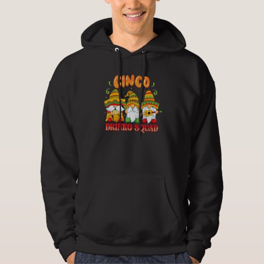 Drinko Squad Cinco De Mayo Mexican Gnomes Matching パーカ (正面)