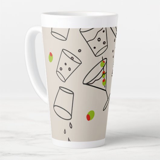 Drinks Latte Mug Cup カフェラテマグ (左アングル)