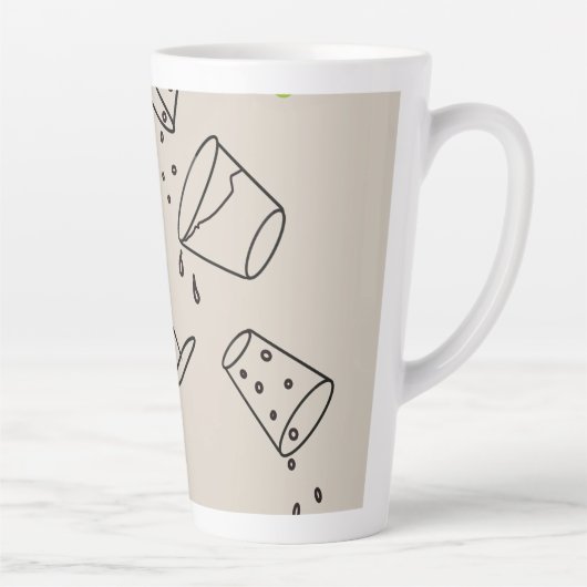 Drinks Latte Mug Cup カフェラテマグ (右)