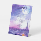 Drinks Menu Amour Éternel à la Parisienne  台座サイン (正面)