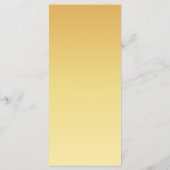 Drinks Menu Card - Golden Flowers Wedding Set メニュー (裏面)