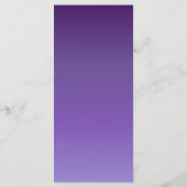 Drinks Menu Card - Purple Mauve Flowers & White メニュー (裏面)