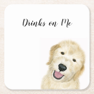 Drinks on Meコースター スクエアペーパーコースター