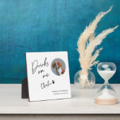 Drinks on Meスクリプトカスタムおもしろい結婚 フォトプラーク (インサイチュ)