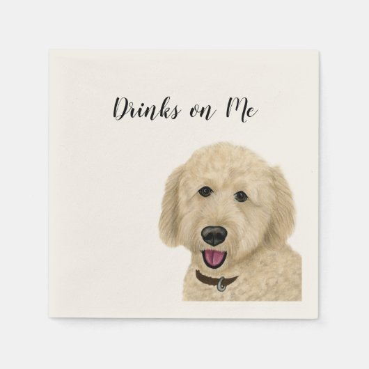 Drinks on Me Napkins スタンダードカクテルナプキン (正面)