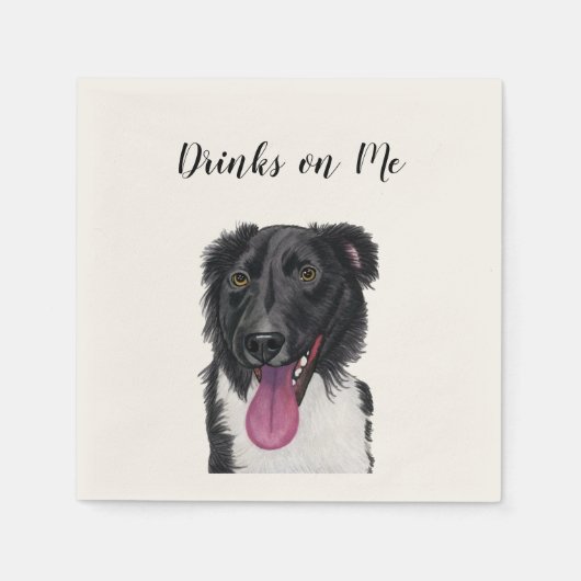 Drinks on Me Napkins スタンダードカクテルナプキン (正面)