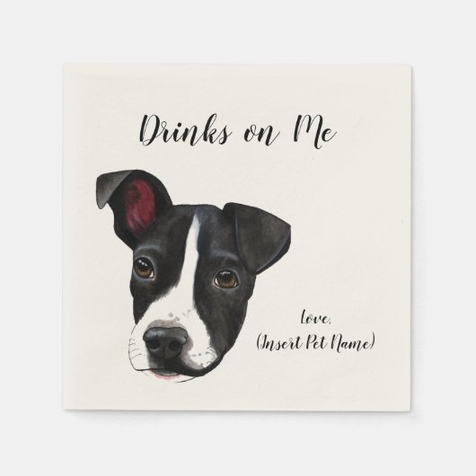 Drinks on Me Napkins スタンダードカクテルナプキン (正面)