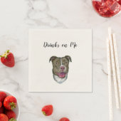 Drinks on Me Napkins (Dog) スタンダードカクテルナプキン (インサイチュ)