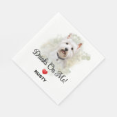 Drinks on Me West Highland Terrier スタンダードランチョンナプキン (角)