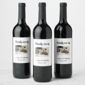 Drinks on us open bar pet photo wedding couple dat ワインラベル (ボトル)
