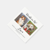 Drinks On Us Pet モダン Photoスタイリッシュ結婚. スタンダードカクテルナプキン (角)