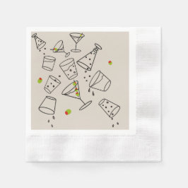 Drinks Paper Napkins 縁ありカクテルナプキン