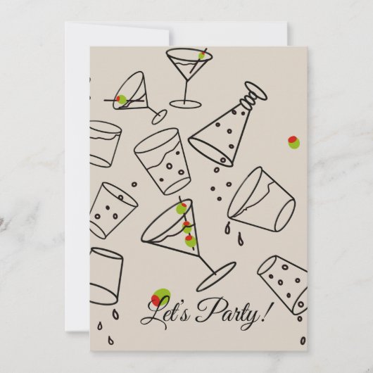 Drinks Party Invitation 招待状 (正面)