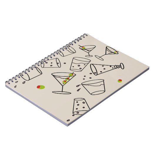 Drinks Spiral Notebook ノートブック (左側)