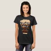 Drinks Well With Others Women Drinking Alcohol Tシャツ (正面フル)